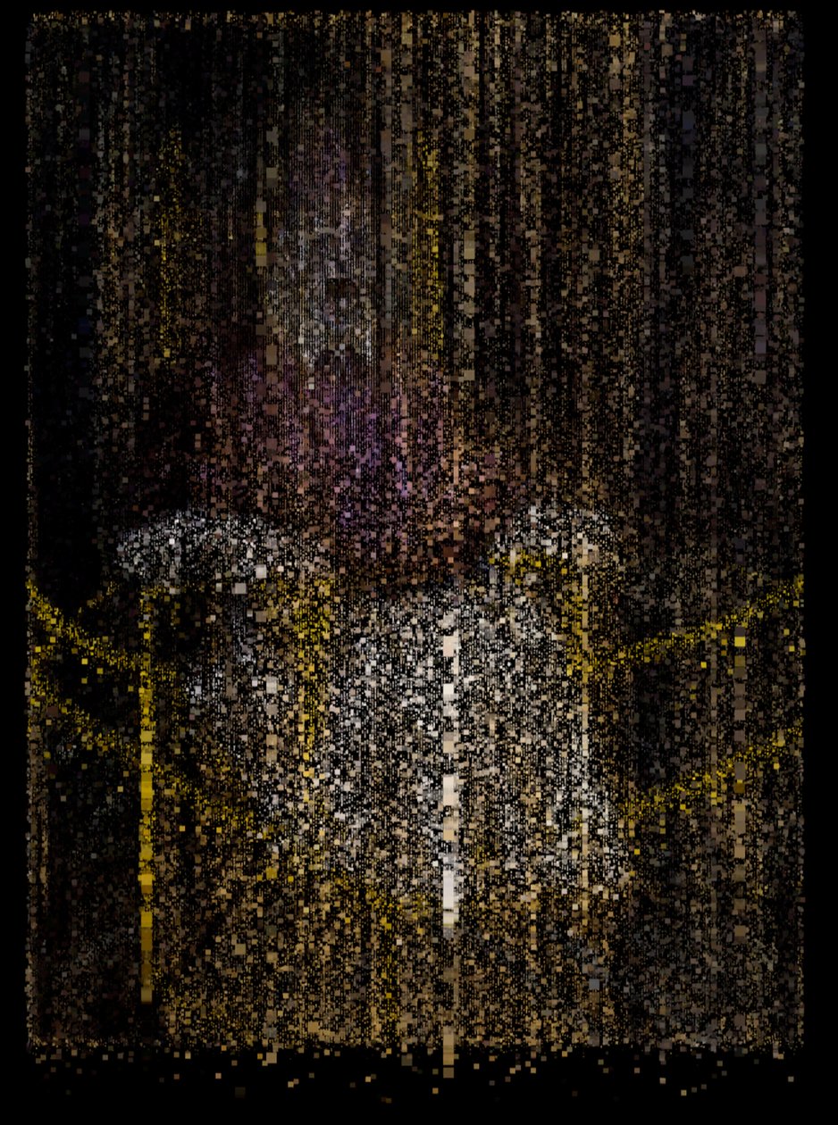 The End of Innocence, 2009 (lærred, projektor og harddisk) af Mat Collishaw