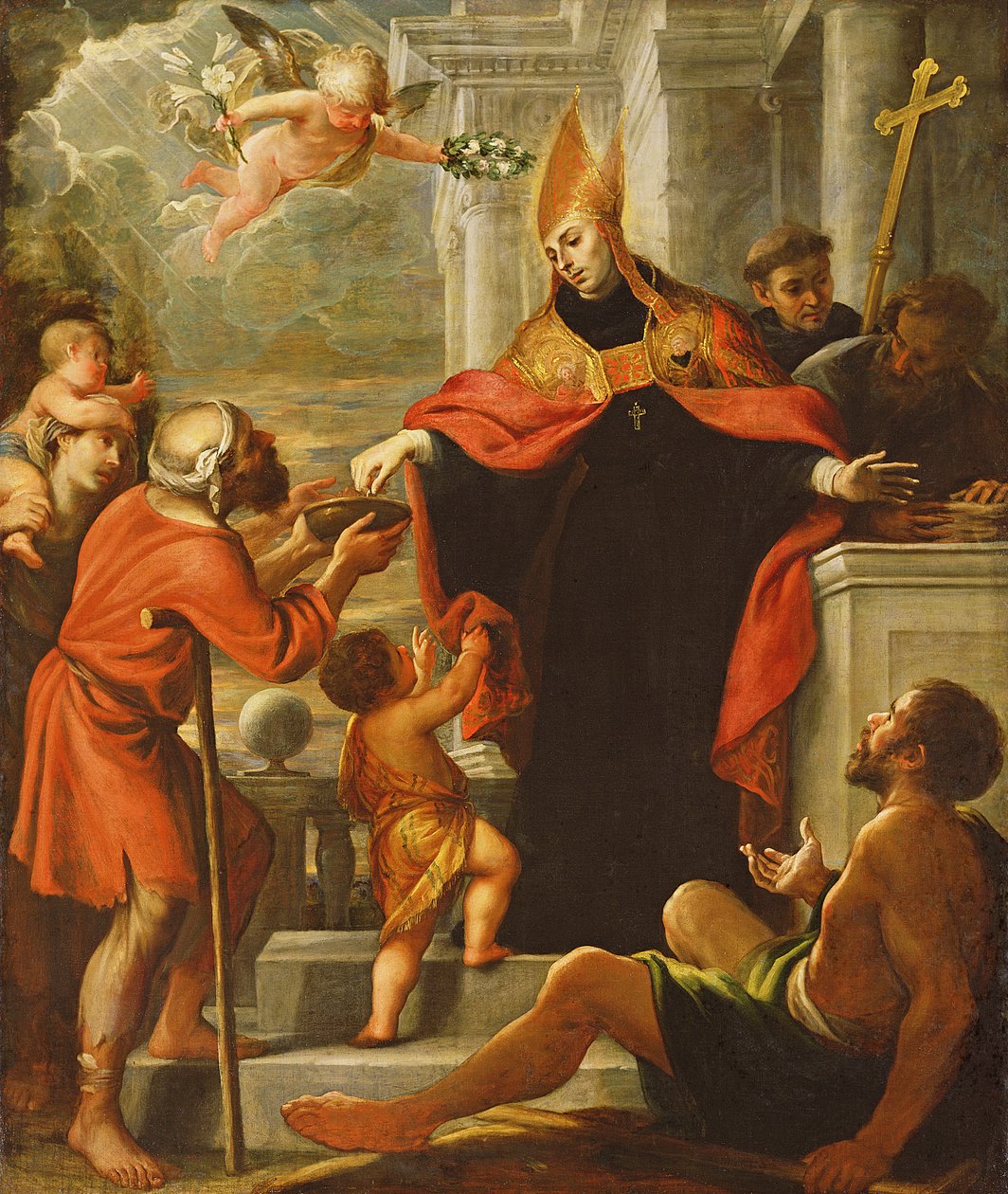 Sankt Thomas af Villanova uddeler almisse af Mateo Cerezo