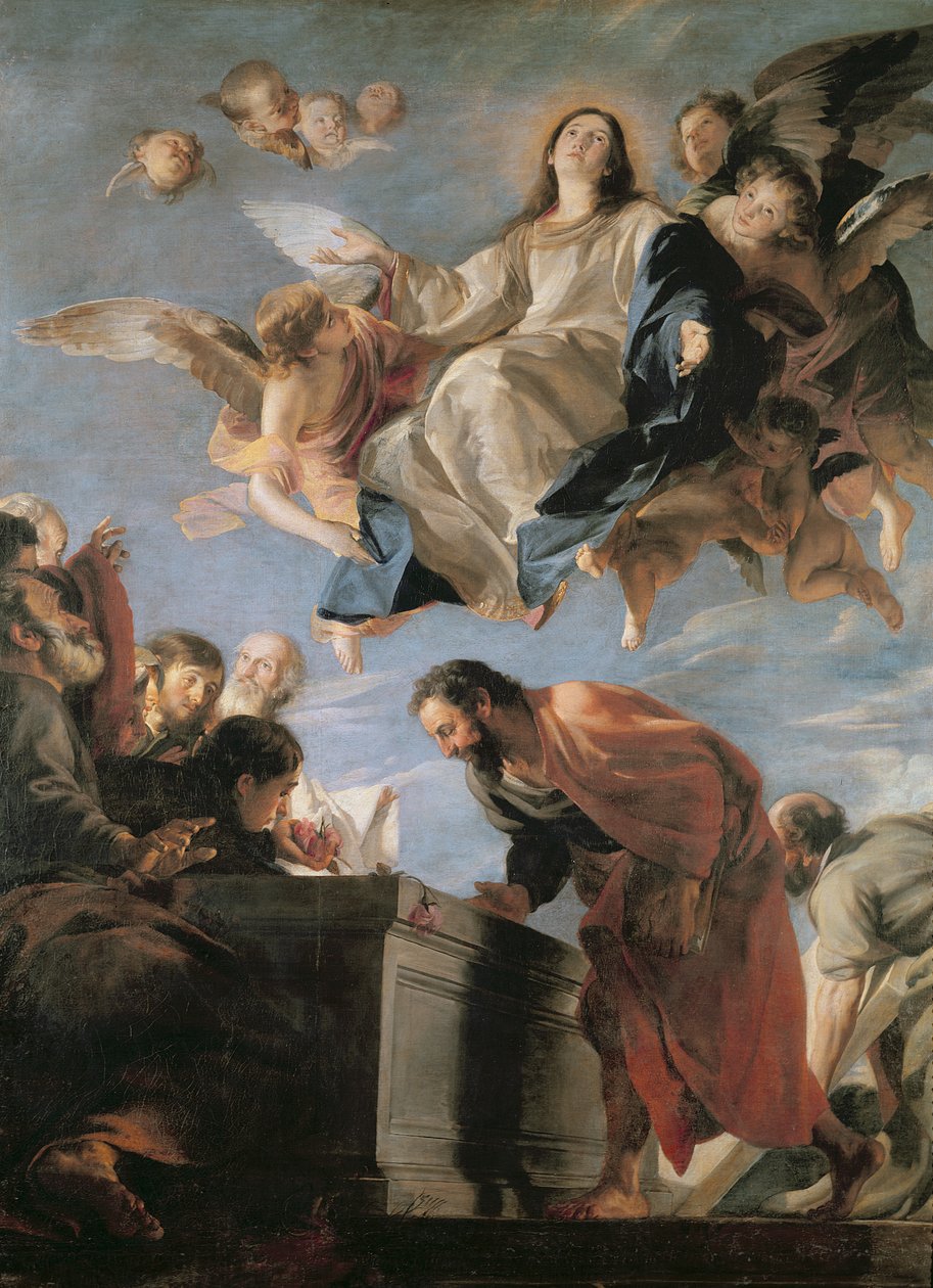 Jomfruens antagelse, 1673 af Mateo Cerezo