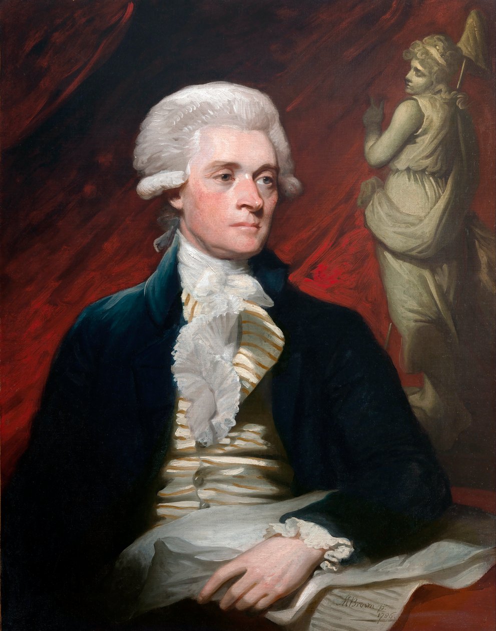 Portræt af Thomas Jefferson af Mather Brown