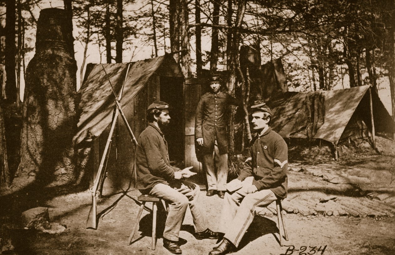 Campingplads før Petersborg, 1861-65 af Mathew B. Brady