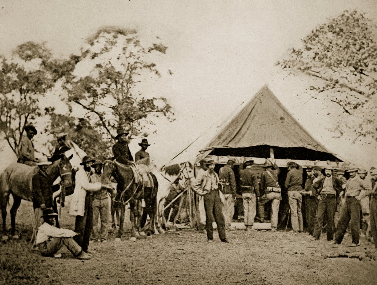 Fylde deres kantiner, 1861-65 af Mathew B. Brady