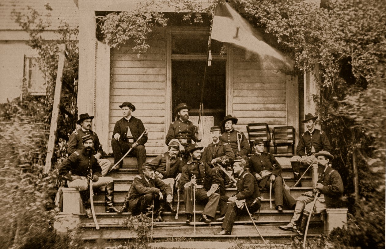 General A. T. A. A. Torbert og stab, 1864 af Mathew B. Brady