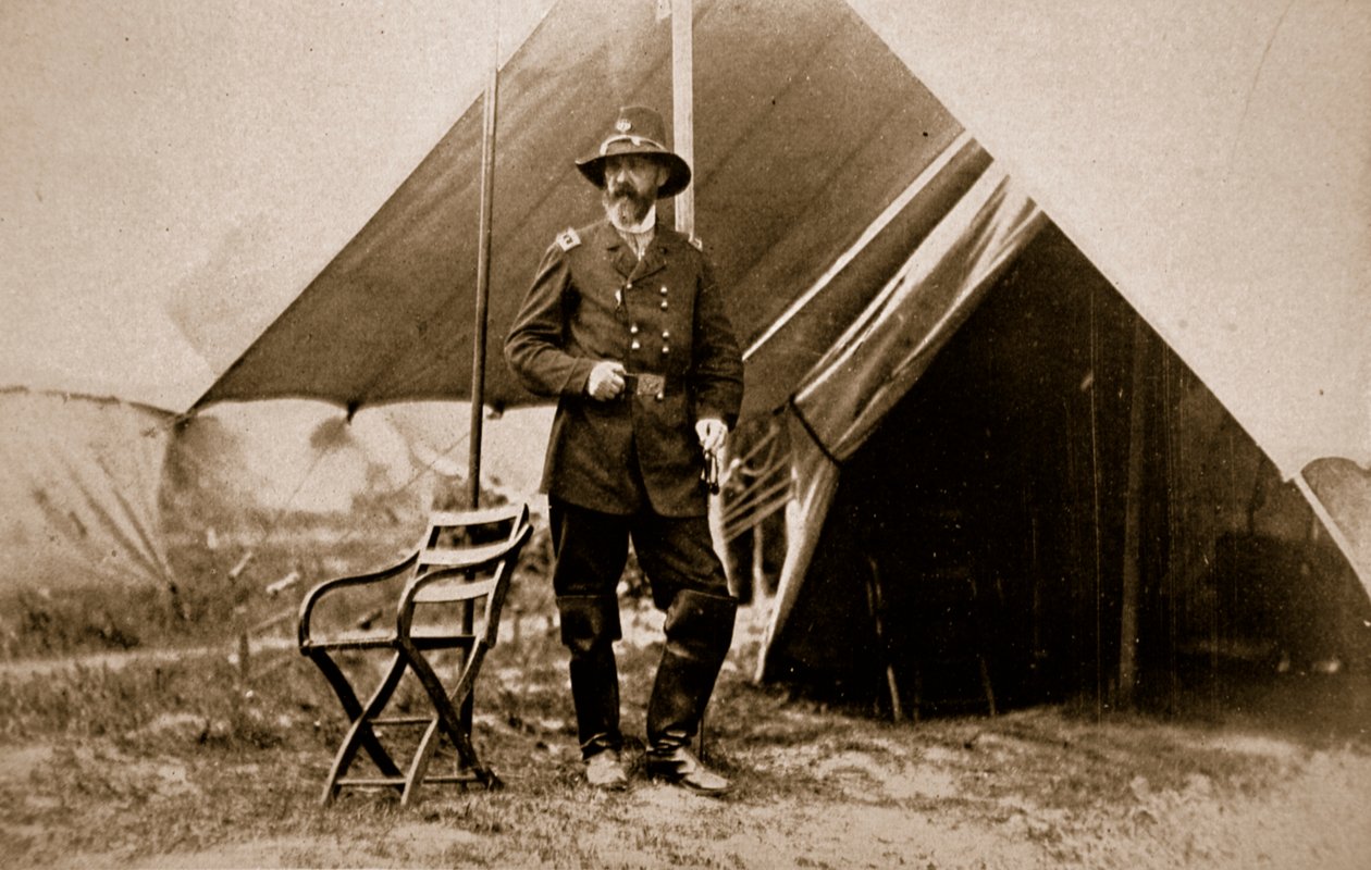 General George G. Meade i lejren, 1861-65 af Mathew B. Brady