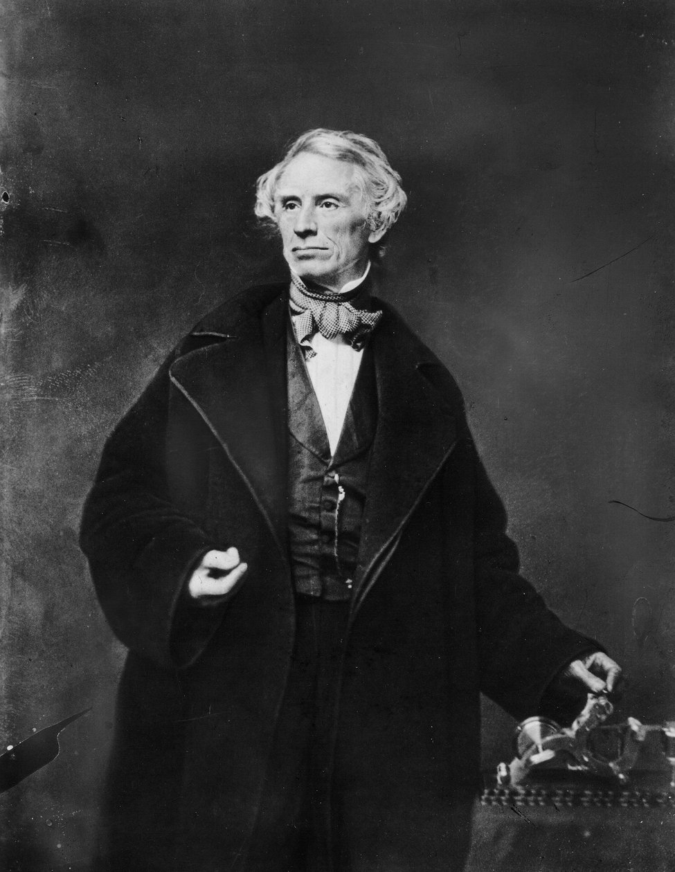 Samuel Finley Breese Morse på Academy of Design i New York, 1841 af Mathew B. Brady