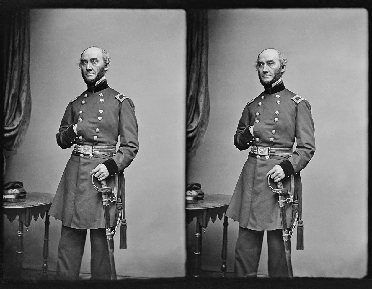 Fagforeningsbrig. Gen. George W. Cullum, ca. november 1861 af Mathew B. Brady
