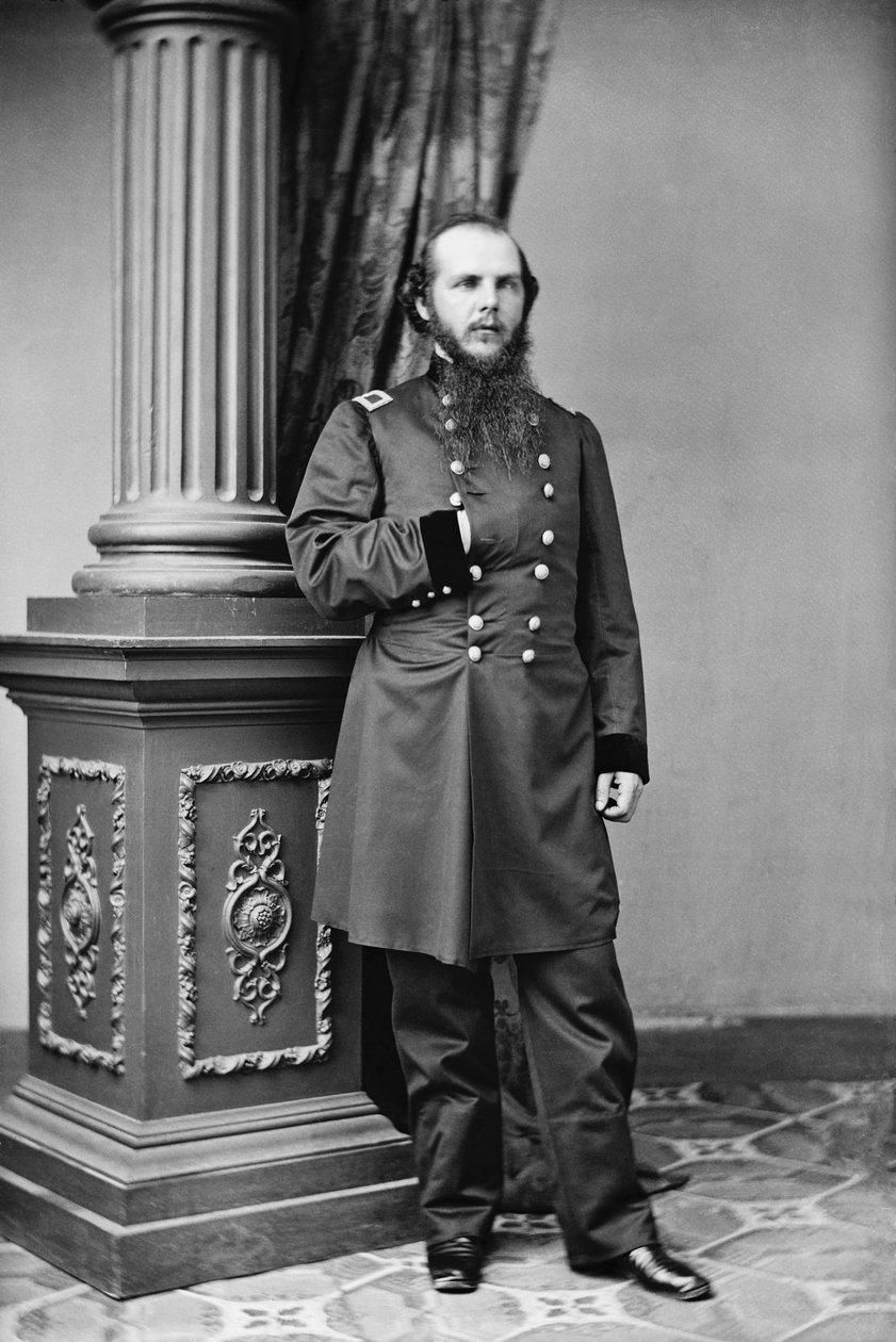 Fagforeningsbrig. Gen. John M. Schofield, sent i 1861 af Mathew B. Brady