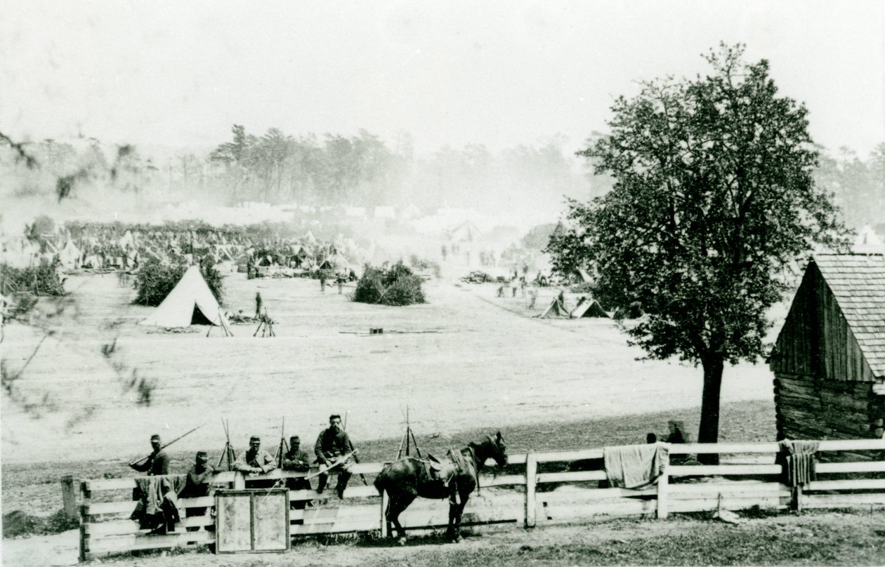Camp Winfield Scott, nær Yorktown, 3. maj 1862 af Mathew B. Brady