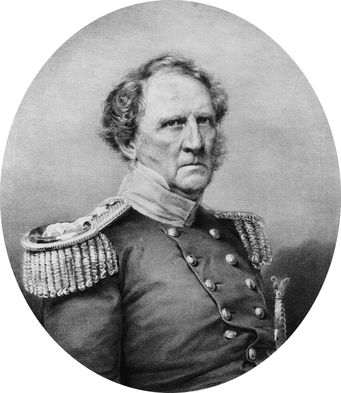 Generalmajor Winfield Scott af Mathew B. Brady