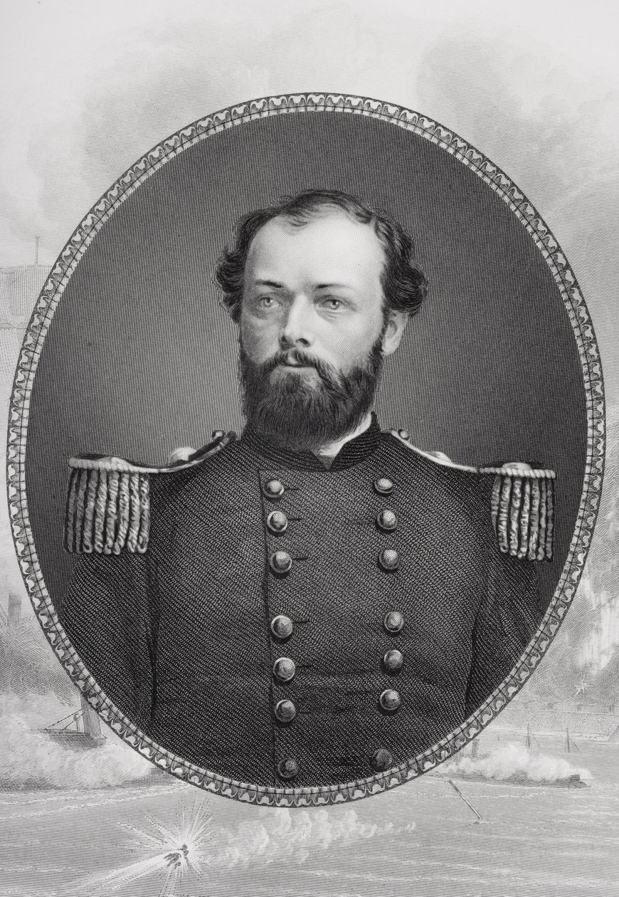 Portræt af general Quincy Adams Gillmore (1825-88) af Mathew B. Brady