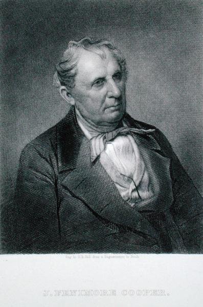 James Fenimore Cooper (1789-1851), indgraveret af Henry Bryan Hall (1808-84) efter en daguerreotypi (gravering) af Mathew (after) Brady