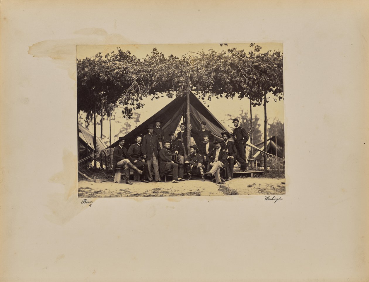 Butler og personale af Mathew B. Brady