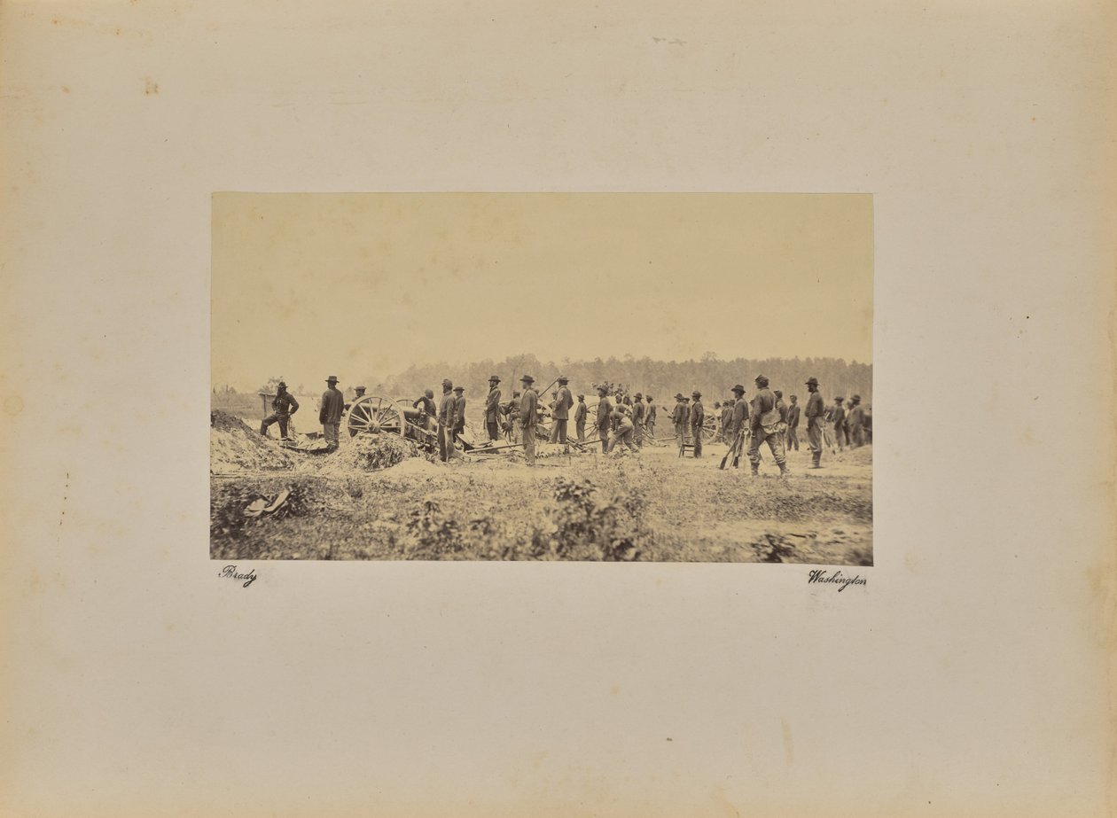 Kaptajn Coopers [sic] batteri - 1 Pennsylvania B. [sic] foran P. af Mathew B. Brady