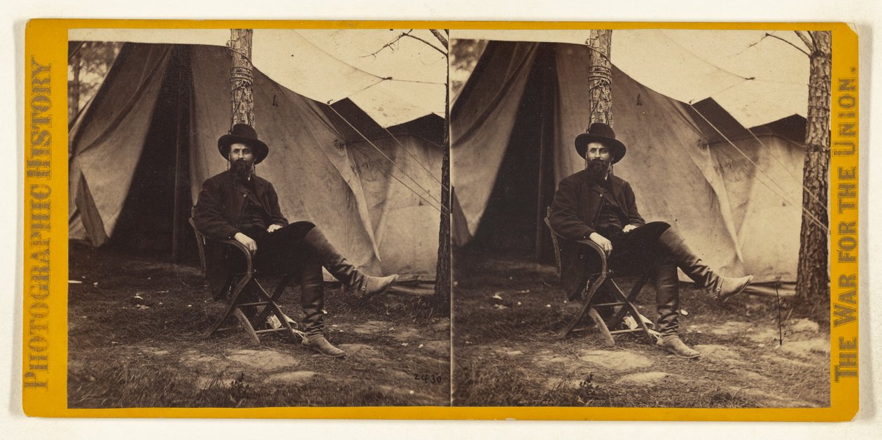 Dana, assisterende krigsminister; taget på general Grants hovedkvarter i Virginia. af Mathew B. Brady
