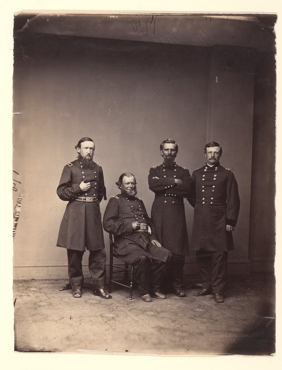 General William Ward og stab af Mathew B. Brady