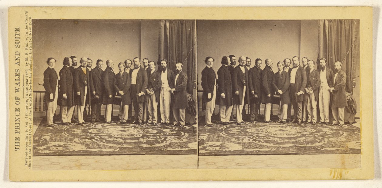 Prinsen af Wales og hans følge. af Mathew B. Brady
