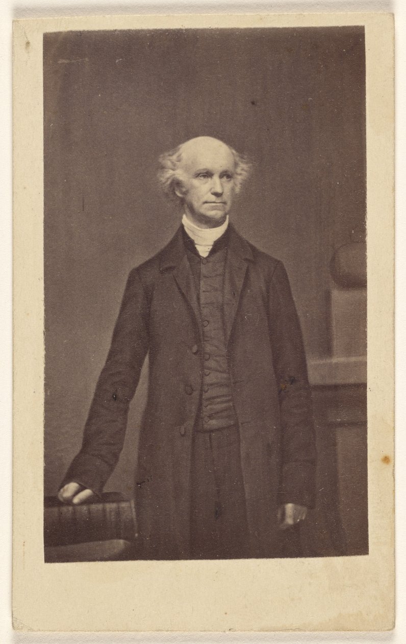 [Ukendt mand med skaldethed, stående] af Mathew B. Brady