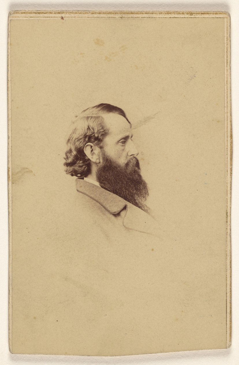 [Uidentificeret mand med langt skæg i profil]. af Mathew B. Brady