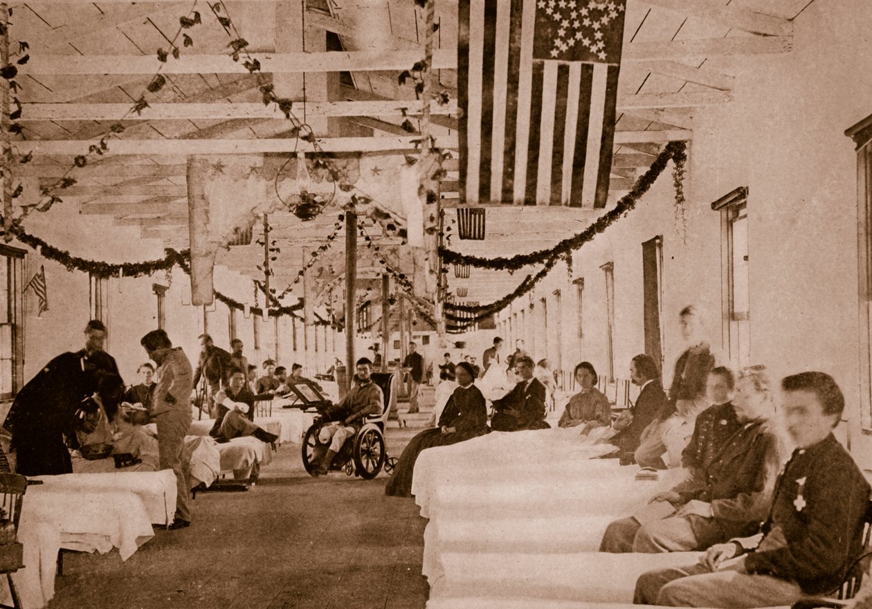 Army Hospital nær Washington, D.C., 1861-65 af Mathew B. Brady