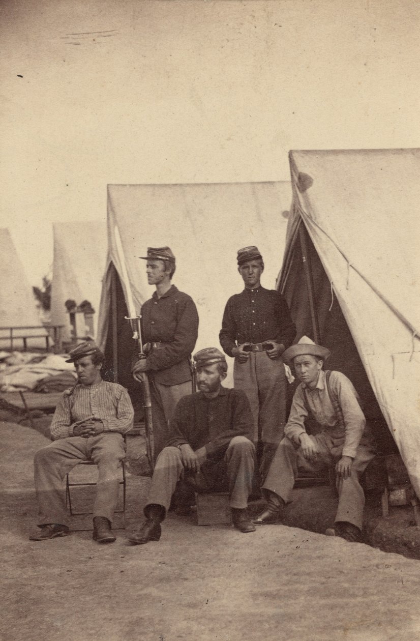 Lejrscene,1862 (foto) af Mathew Brady