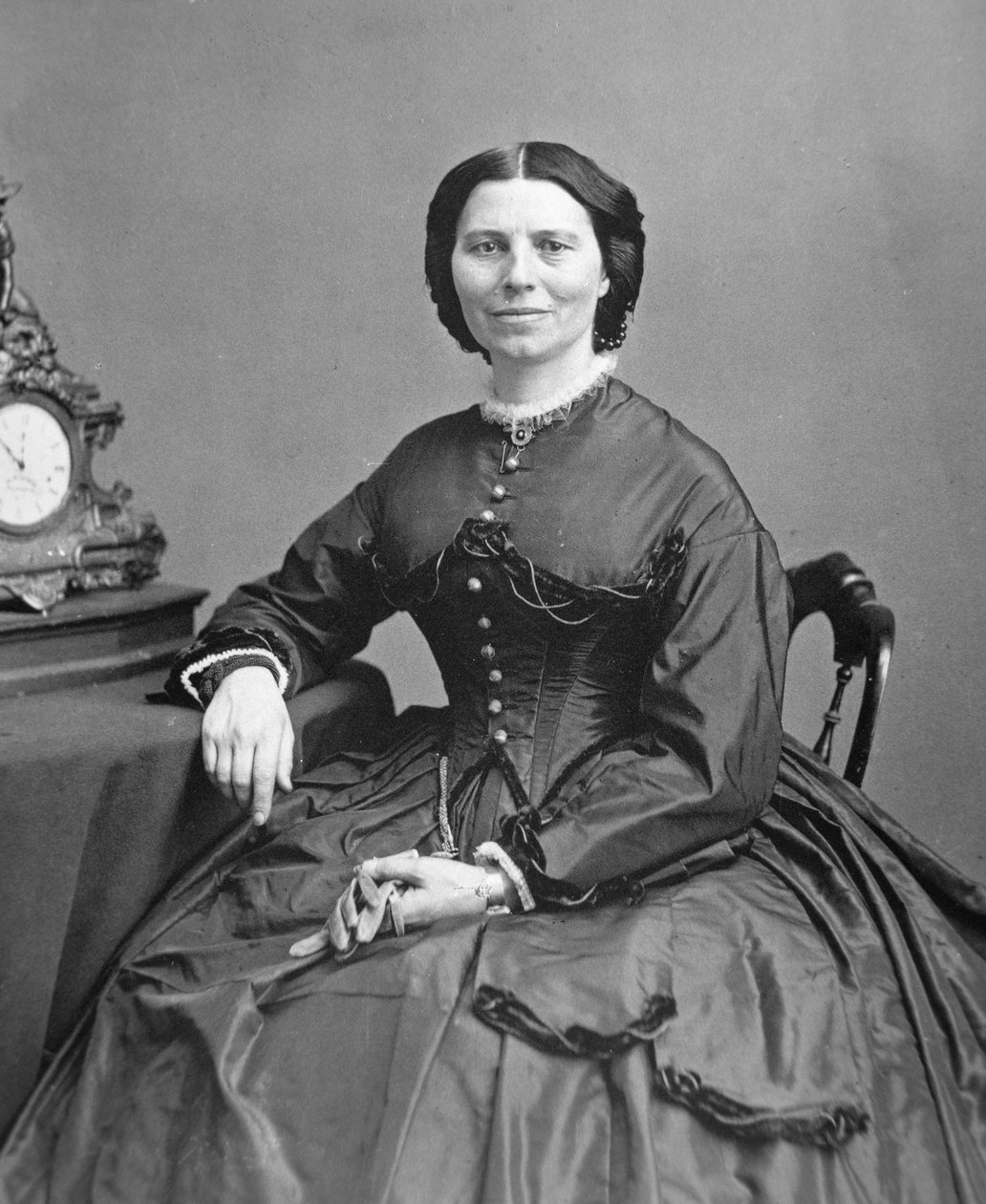 Clara Barton (1821-1912), ca. 1865 (s/h-foto) af Mathew Brady