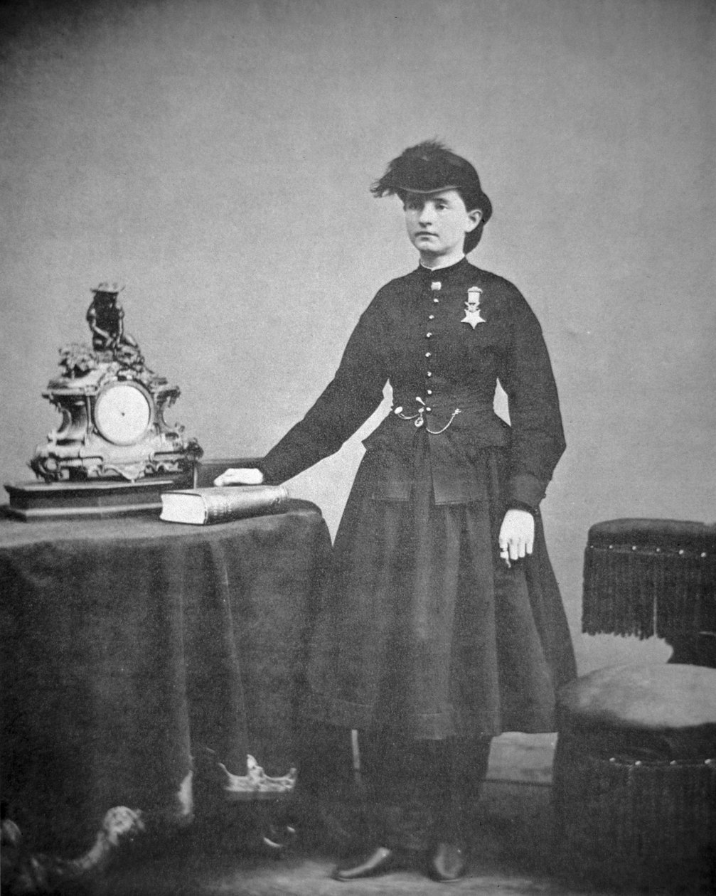 Dr. Mary Edwards Walker (1832-1919) (s/h-foto) af Mathew Brady