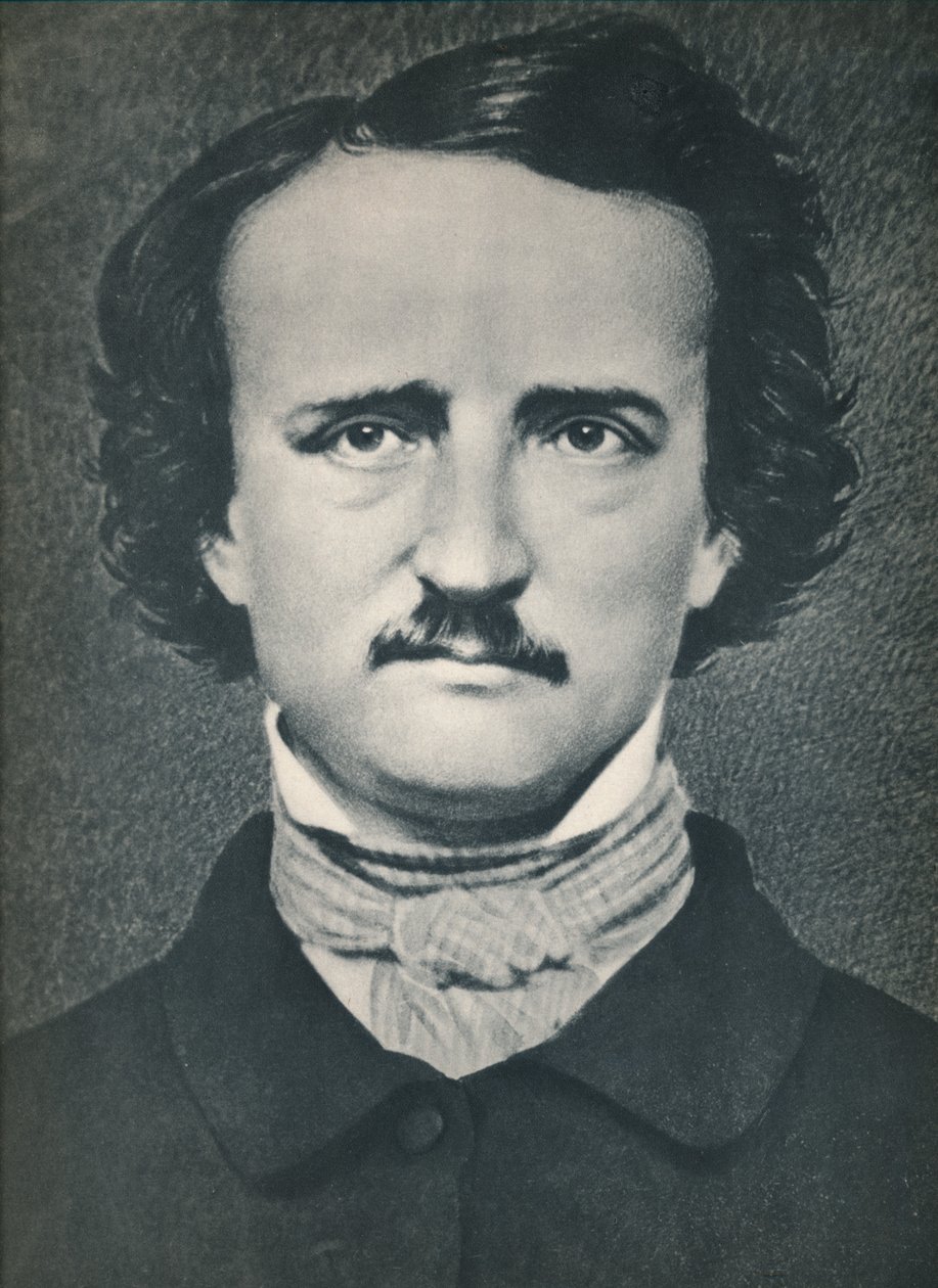 Edgar Allan Poe, c1840, 1939 af Mathew B. Brady