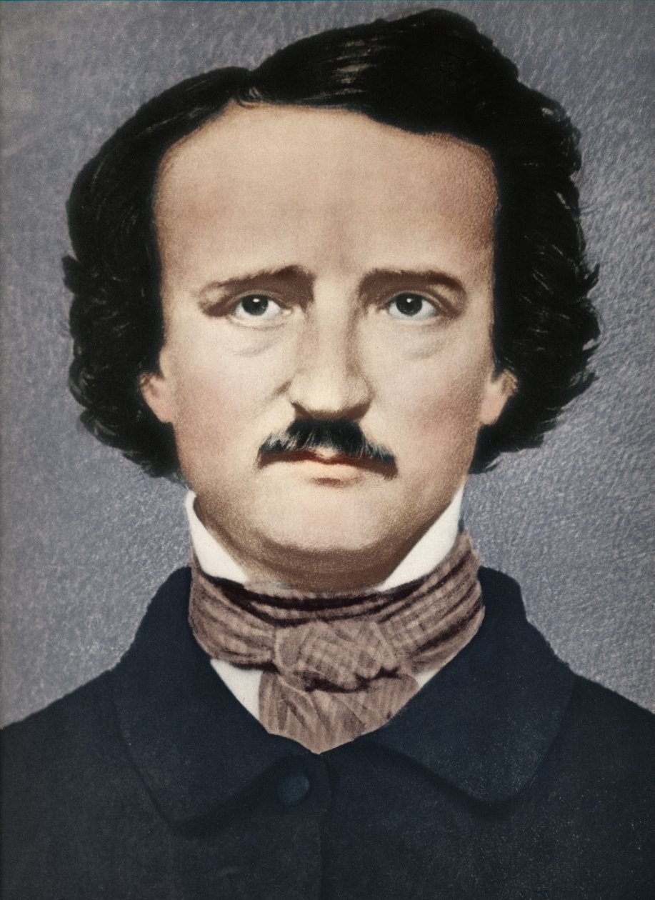 Edgar Allan Poe, c1840, 1939 af Mathew B. Brady