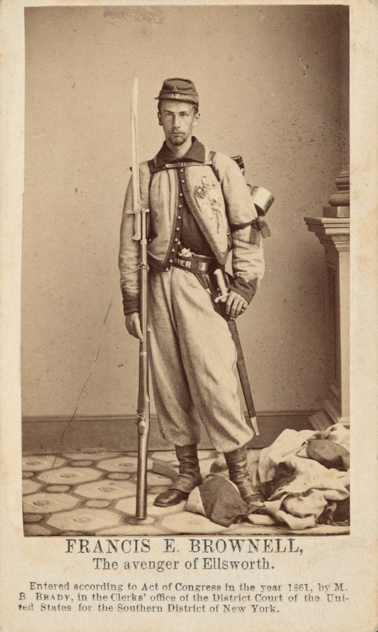 Francis E. Brownell,1861 (foto) af Mathew Brady
