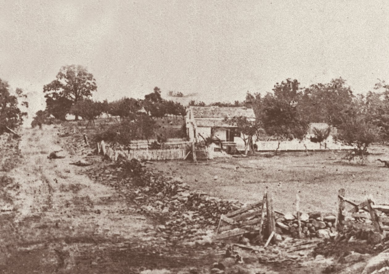 General Meades hovedkvarter under slaget ved Gettysburg af Mathew Brady