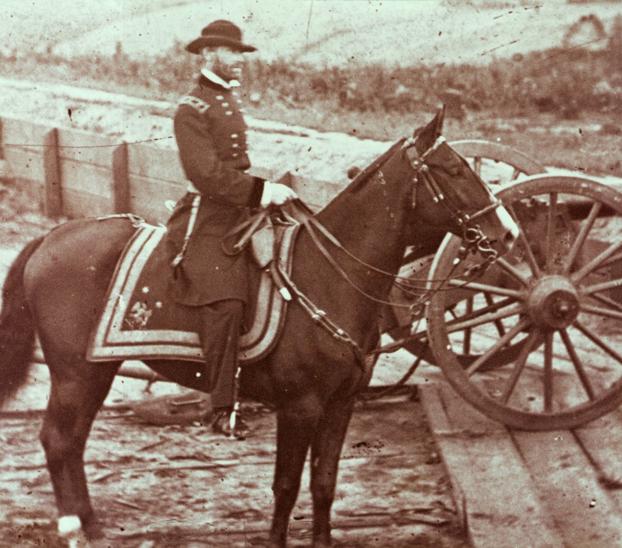 General William T. Sherman (1820-91) i Atlanta, GA (s/h-foto) af Mathew Brady