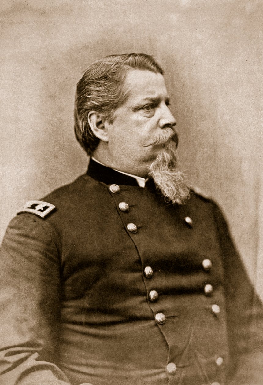 General Winfield Scott Hancock, 1861-65 (sepiafoto) af Mathew B. Brady
