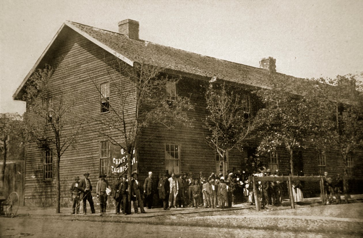 Den kristne kommissions hovedkvarter, Richmond, 1861-65 af Mathew B. Brady
