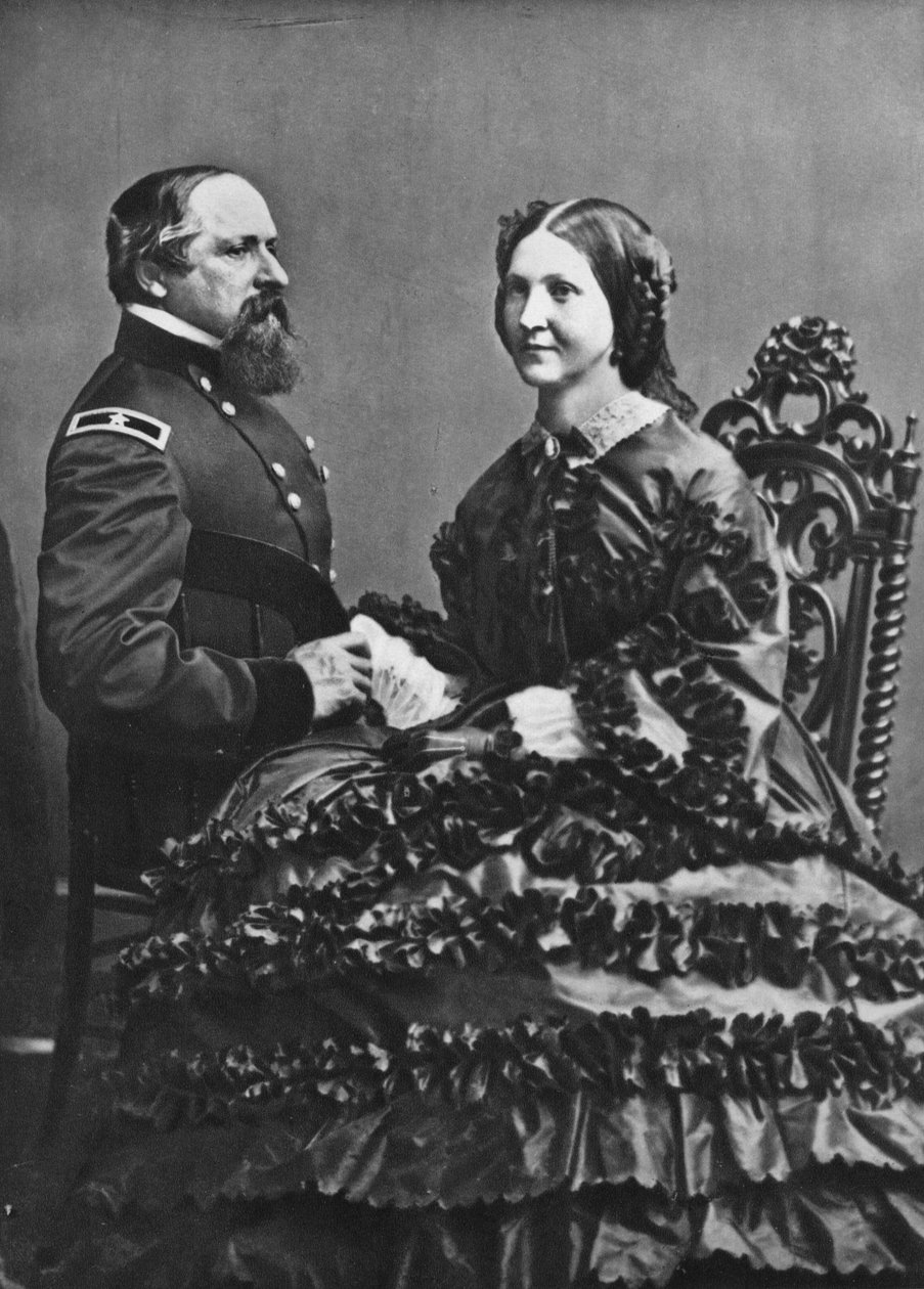 James B. og Fannie Ricketts, c1860, 1939 af Mathew B. Brady