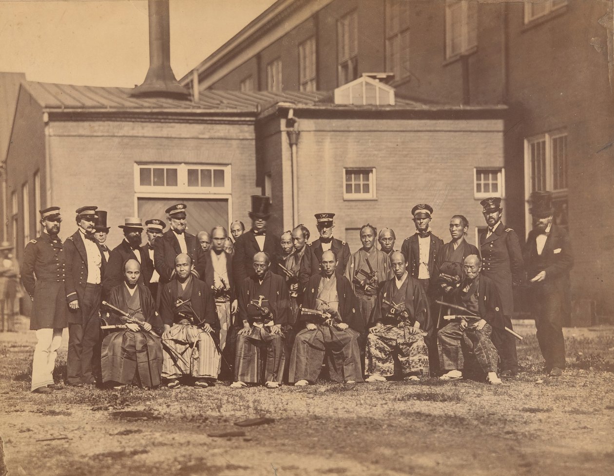 [Japansk ambassade, Navy Yard, Washington, DC], 1860. af Mathew Brady