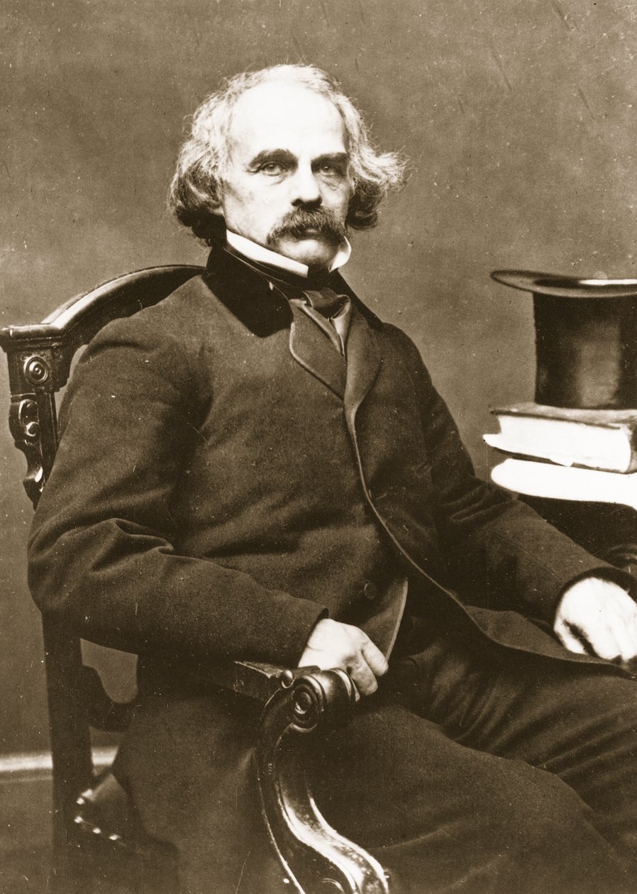 Nathaniel Hawthorne (fotogravure) af Mathew B. Brady