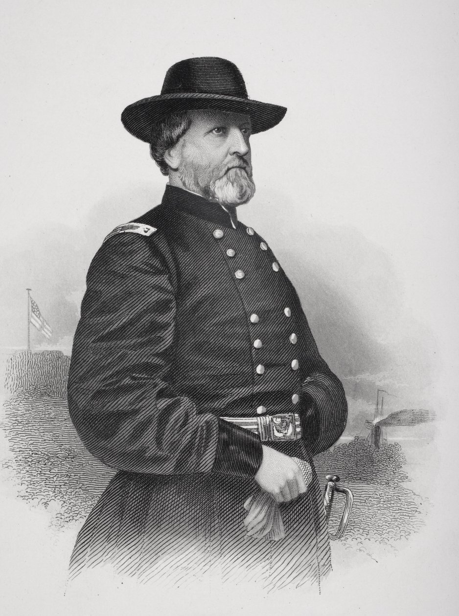 Portræt af general George Henry Thomas (1816-70) af Mathew B. Brady
