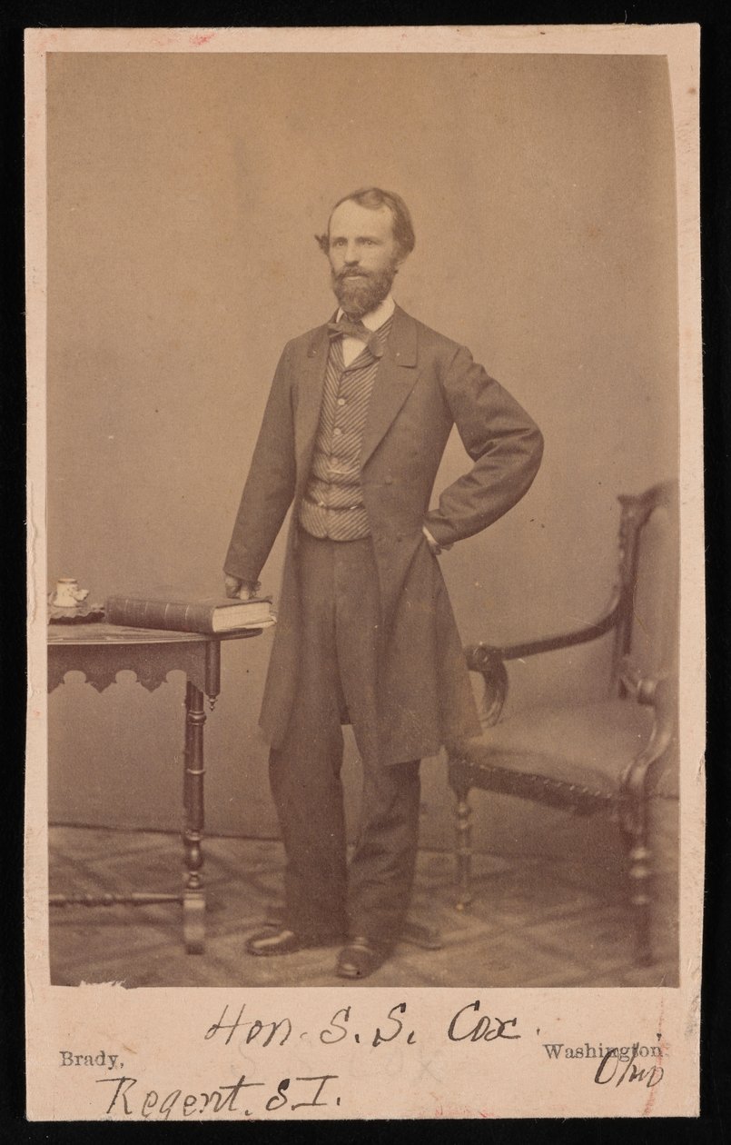 Portræt af Samuel Sullivan Cox 1824-1889, før 1889. af Mathew Brady
