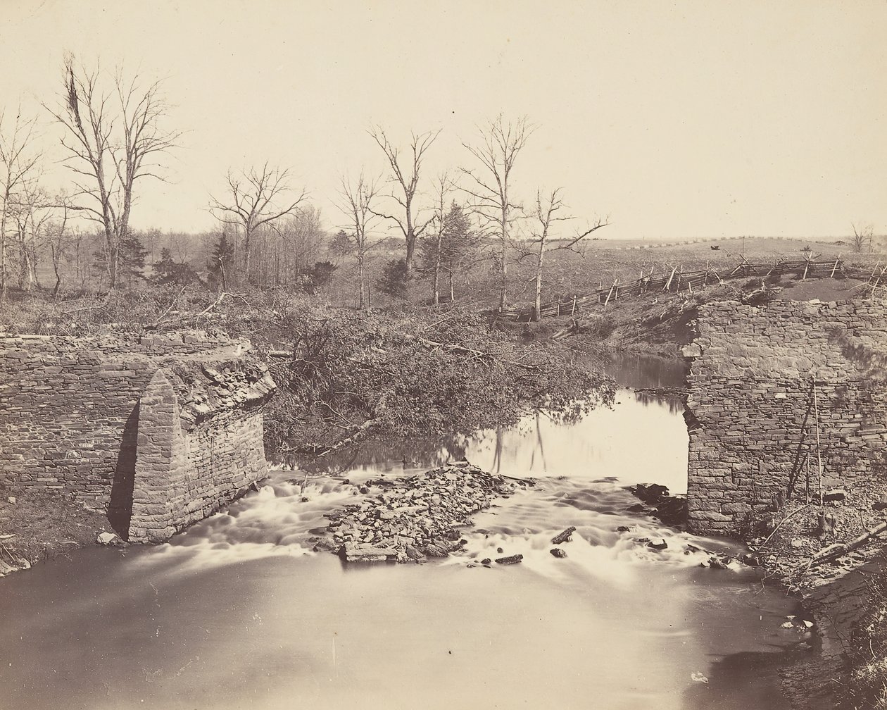 Stenbroen - Tyreløb, 1862. af Mathew Brady