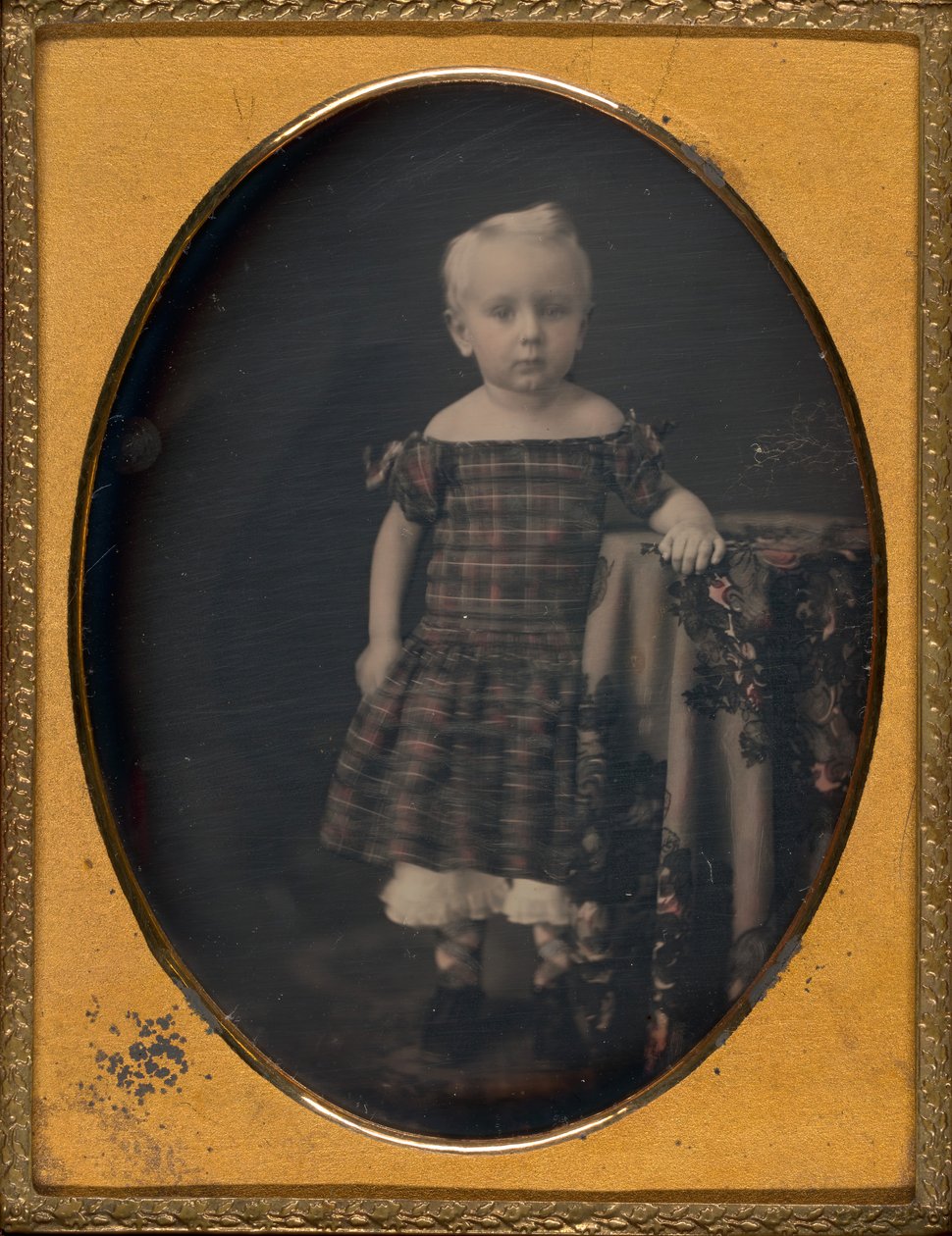 Uden titel Portræt af et Barn, 183960. af Mathew Brady