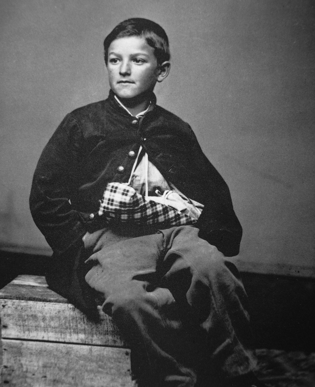 William Black, Union trommeslager dreng (s/h foto) af Mathew Brady