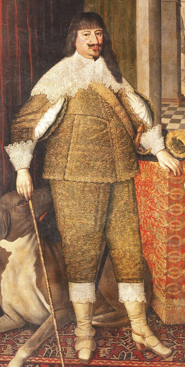 Portræt af Georg Wilhelm, kurfyrste af Brandenburg, detalje af Mathias Czwiczek