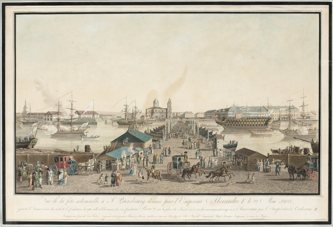 St. Petersborgs første jubilæum fejrer byernes hundrede år i maj 1803, 1804 af Mathias Gabriel Lory