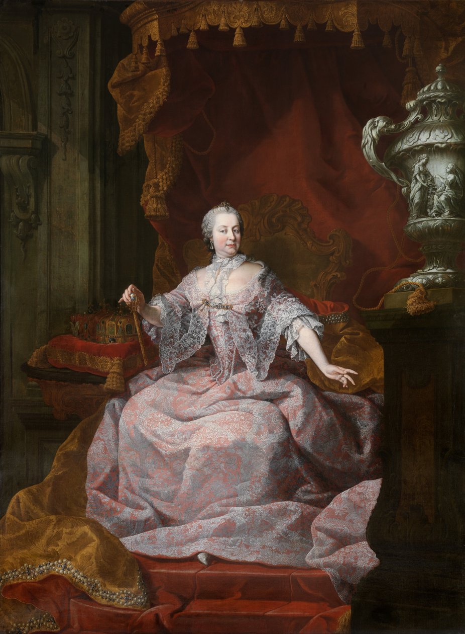 Portræt af kejserinde Maria-Theresa (olie på lærred) af Mathias de Visch