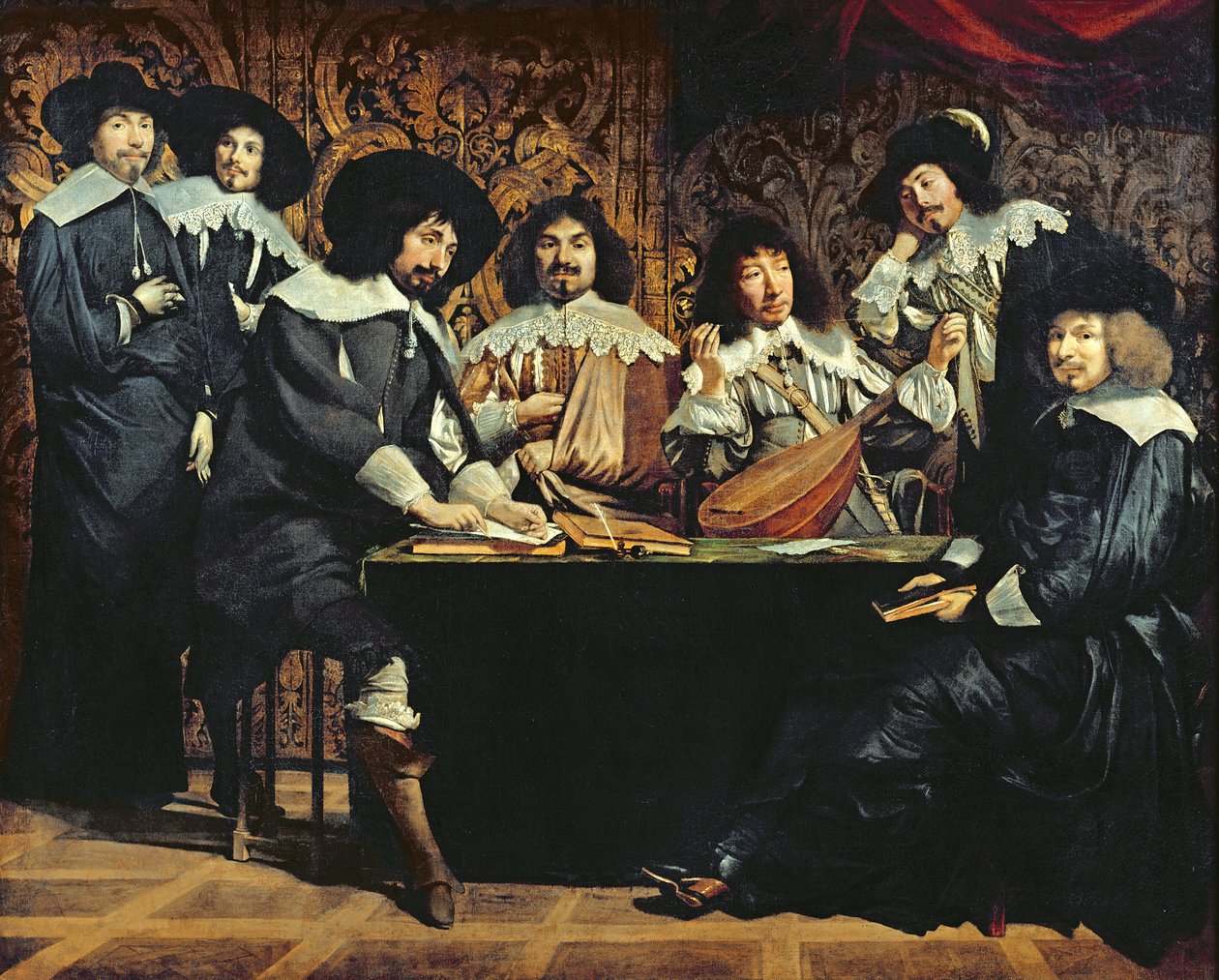 Akademiet, eller Amatørmødet, ca. 1640 af Mathieu Le Nain