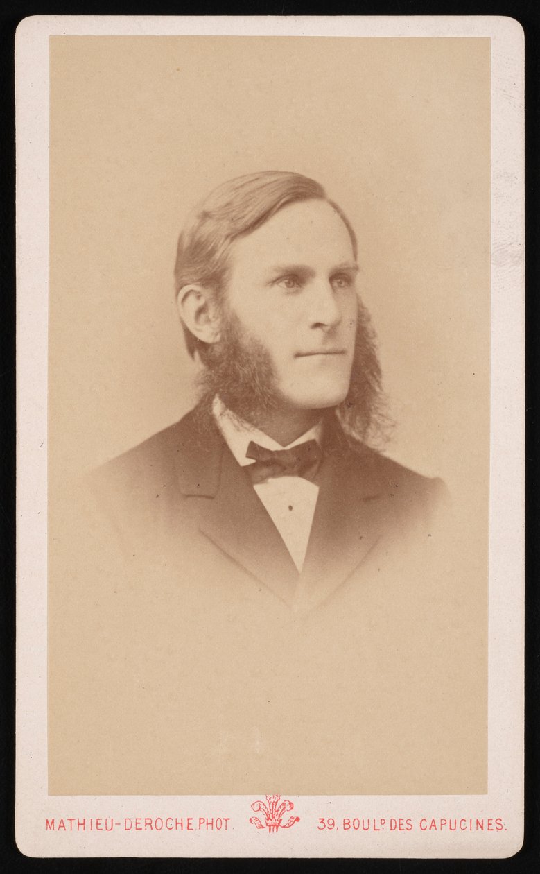 Portræt af Samuel Hubbard Scudder 1837-1911, cirka 1871. af Mathieu Deroche
