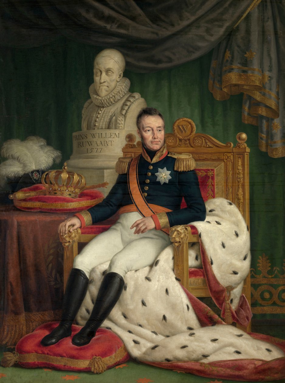 Kong Willem I (olie på lærred) af Mathieu Ignace van Bree
