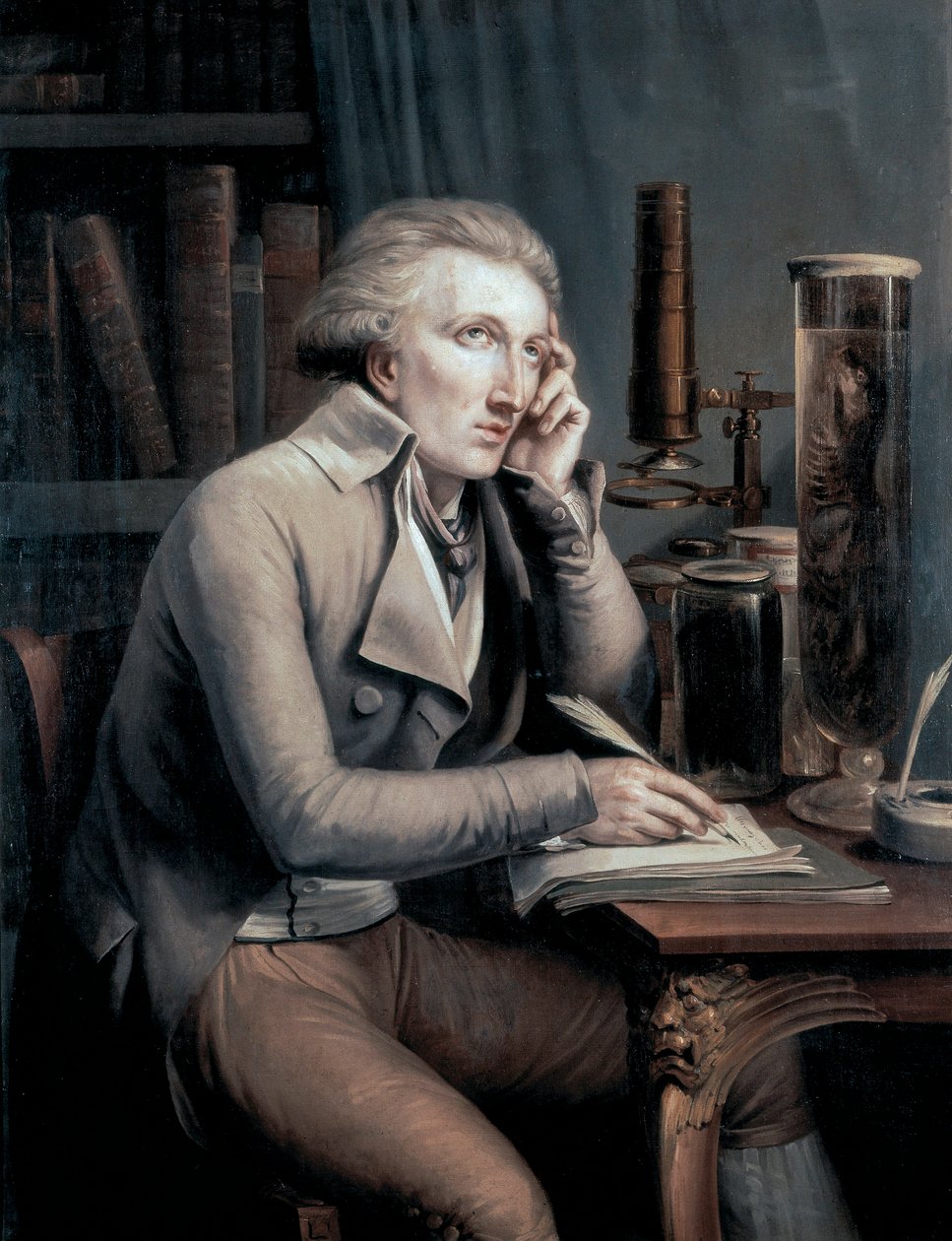 Portræt af Georges Leopold Cuvier af Mathieu Ignace van Bree