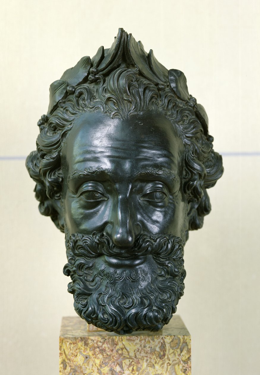 Leder af Henri IV (1553-1610) efter 1599 (bronze) af Mathieu Jacquet