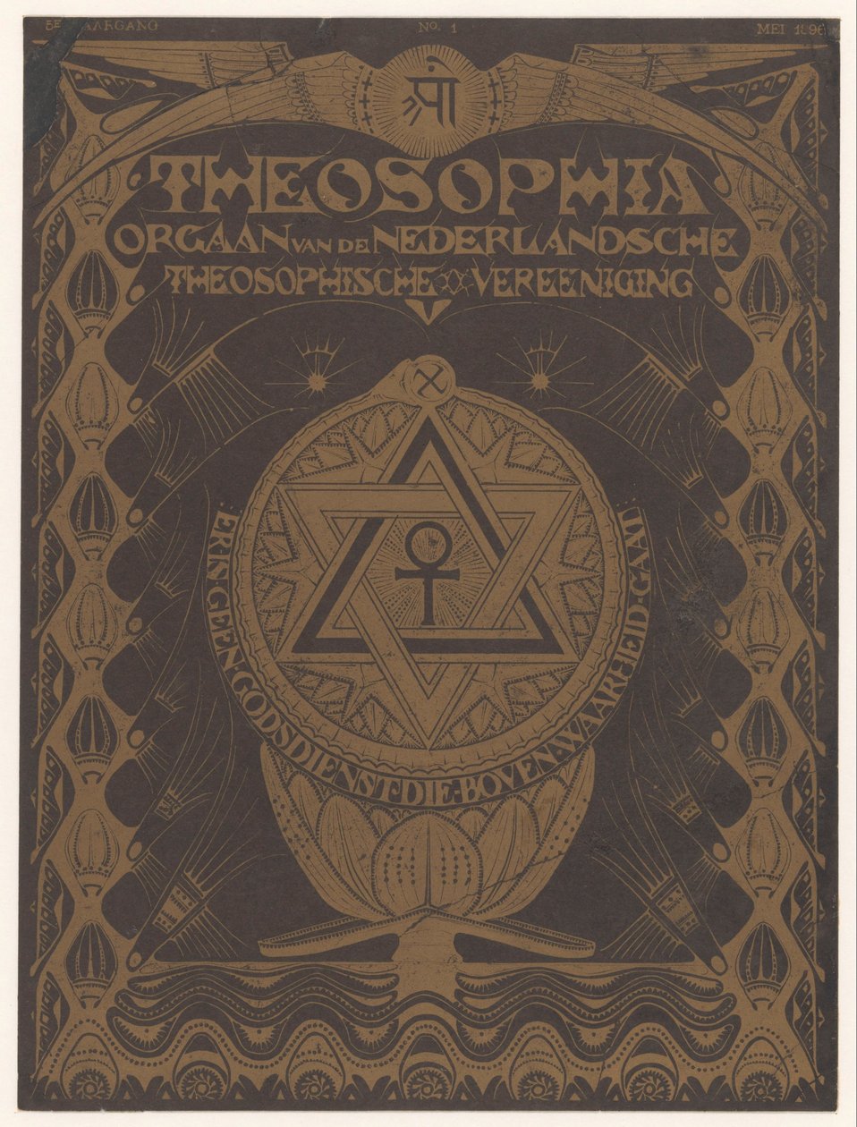 Forsidemagasinet Theosophia af Mathieu Lauweriks